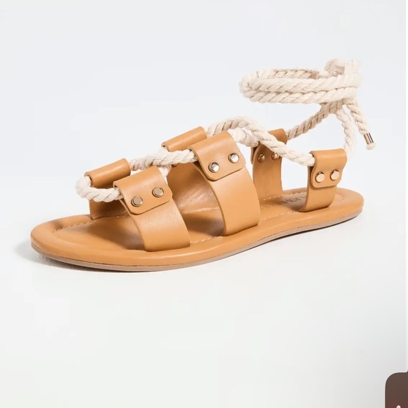ULLA‎ JOHNSON Eva Rope Sandals Caramel size 35 NWOT - Picture 2 of 7